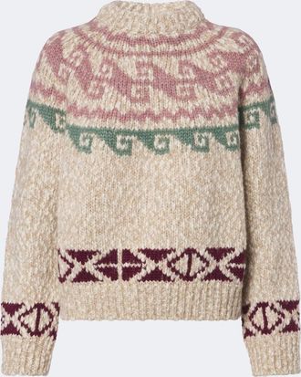 Moncler Wool and alpace-blend jacquard sweater