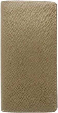 Louis Vuitton Pre-owned Wallets, male, Beige, Size: ONE SIZE Pre-owned Long wallet (bi-fold)