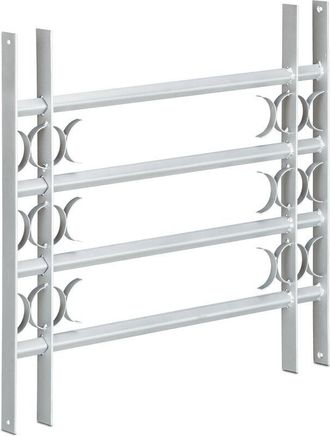 Relaxdays Relaxdays - Reja Para Ventana, Extensible, Acero Recubierto En Polvo, Reja De Seguridad, 600 X 700-1050 Mm, Gris