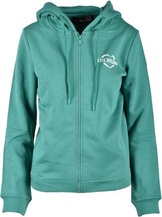 Love Moschino Hoodies & sweatvesten, Dames, Groen, S, Katoen, trui