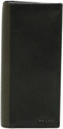 Prada Pre-owned Wallet - Dames - Vintage Accessoires - Zwart - ONE Size - Leer - Vintage