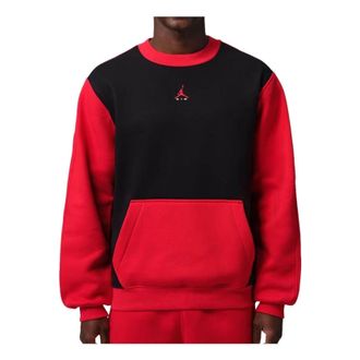 Nike Jordan Brooklyn Fleece Sweatshirt Black University Red IM8978-011