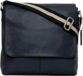 Coach Pre-owned Schoudertas - Dames - Vintage Schoudertas - Blauw - ONE Size - Leer - Vintage