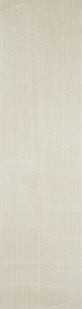 Nazar Rugs Alfombra en relieve crema - 80x300