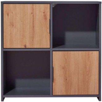 Inter Link SAS Mobile Pepeto 2 ante Grigio Quercia - L77 x H77 cm