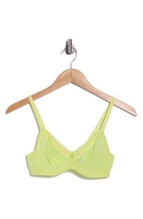 Felina Ethereal Unlined Underwire Bra in Sunny Lime at Nordstrom Rack, Size 38Ddd