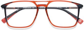 Etnia Barcelona Meteor Crater Bold Square Frame Eyeglasses with Gradient Detail