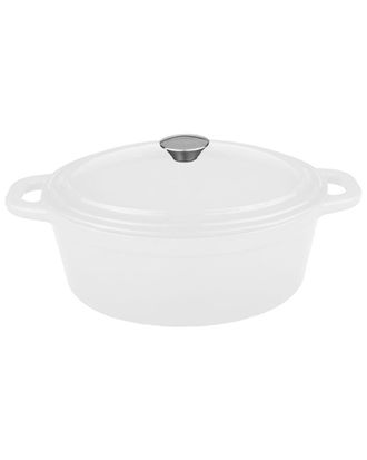 Berghoff Berghoff Neo 8Qt Cast Iron Oval Cov Dutch Oven White