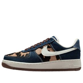 Nike (WMNS) Nike Air Force 1 Low Cheetah Blue Denim IB3674-400