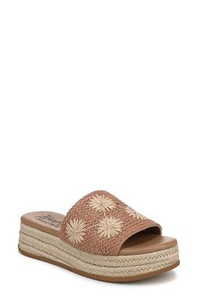 Blowfish Marshlo Sun Platform Slide Sandal in Tan Jute Flower at Nordstrom Rack, Size 7.5