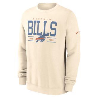 Nike Buffalo Bills Club Nike Mens NFL Pullover Crew in Brown | NKPV15A81-Y9M