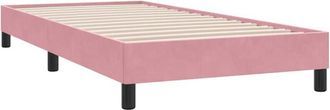 vidaXL Estructura De Cama Sin Colch&oacute;n Terciopelo Rosa 80x210 Cm Vidaxl