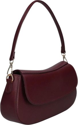 Notre-V Tassen, Dames, Rood, ONE Size, Leer, Diara Classic Grain