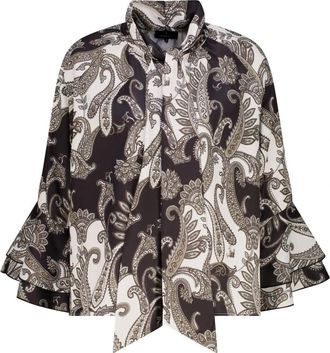 Monari Camicetta Paisley - - Blouses & Shirts - Donna - Multicolore - L