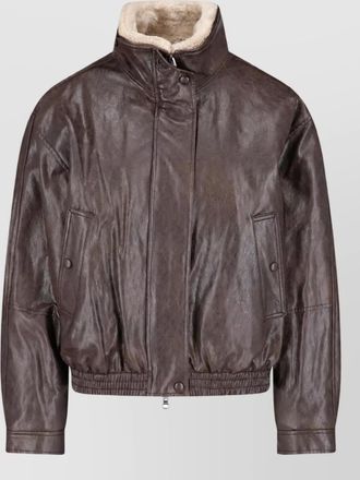Low Classic leather coat