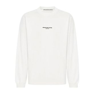 Alexander Wang Heren, Tops, Wit, Maat: M Katoen