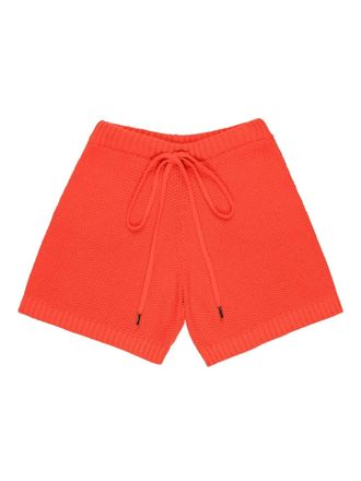 Bally knitted drawstring shorts - Orange