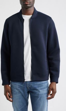 Johnston & Murphy Knit Bomber Jacket in Navy at Nordstrom, Size Xxx-Large