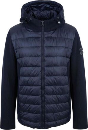 Baldinini Gewatteerd jack - Heren - Jassen - Blauw - Maat: 2XL Zijde