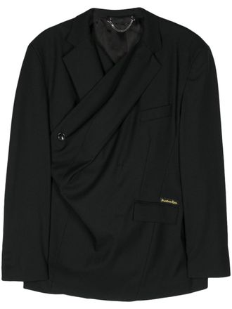 Martine Rose Blazer Empty Wrap doppiopetto - Nero