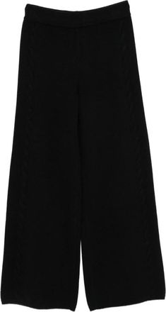 Lisa Yang Sofi Broek - Dames - Wijde Broeken - Zwart - S - Kasjmier - Broeken