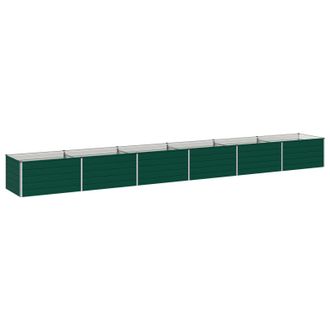 vidaXL Cama De Jard&iacute;n Elevada Verde 600 X 80 X 55 Cm Vidaxl