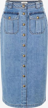 Zimmermann Denim-Bleistiftrock in Midi-L&auml;nge mit exklusiver Waschung