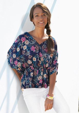 Lascana Womens Allover Pattern Blouse