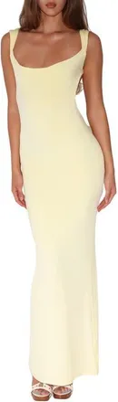 Tiger Mist Zita Open Back Evening Dress in Yellow at Nordstrom, Size X-Large