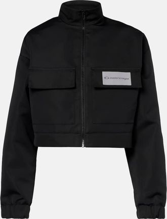 Balenciaga Cropped technical faille track jacket