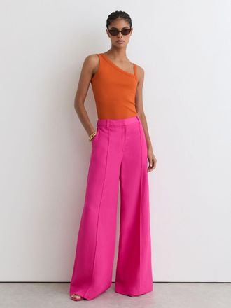 Reiss Orange Stretch-cotton Asymmetric-neck Vest, XL