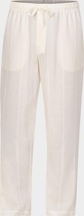 Majestic International Men & apos;s Summer Woven Stripe Lounge Pants