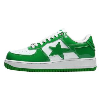Generic Couple Casual whiteboard Shoes Fashionable Versatile Comfortable Shock Absorbing Outdoor Casual Sneakers (Green,8.5)