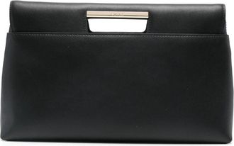 Furla leather clutch - women - Calf Leather - OS - Black