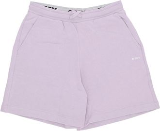 Obey Korte trainingsbroek in orchideeblad - Dames - Bermuda - Paars - S - Katoen - Korte Broeken