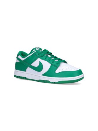Nike Leather Two-Tone Low-Top Sneaker - Green