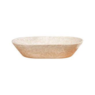 Wanda Collection Lavabo de m&aacute;rmol cuarto de ba&ntilde;o crema 60 cm