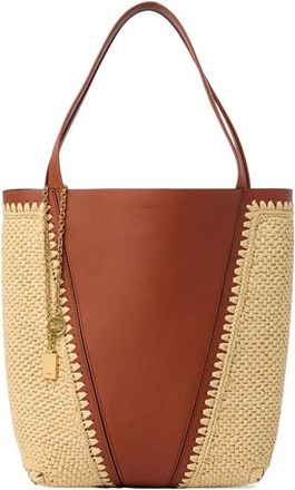 Chlo&eacute; Tassen, Dames, Bruin, ONE Size, Leer, Spin Tote Bag