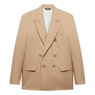 GCDS Blazer effetto melange - - Jackets - Uomo - Beige - 2XS