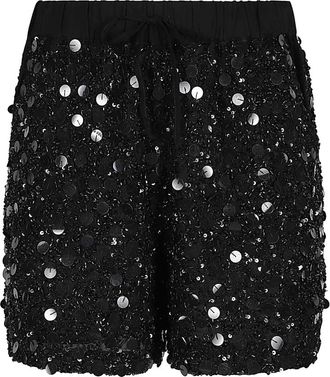P.A.R.O.S.H. Galassia Shorts - Dames - Korte Broeken - Zwart - S - Polyester - Korte Broeken