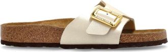 Birkenstock Catalina Cushion Buckle Slides - Dames - Sandalen - Beige - 36 EU - Leer - Schoenen