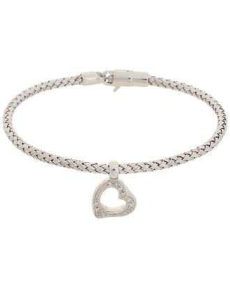 Meshmerise 18K Rose Gold Vermeil 0.1 Ct. Tw. Diamond Mesh Bangle