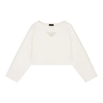 Emporio Armani Mujer, Sudaderas, Blanco, Talla: S
