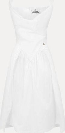 Vivienne Westwood Sunday Dress Compact Poplin White 38 Women