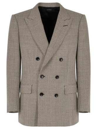 Tom Ford Opposite Birdseye Db Jacket