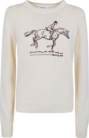 Sporty & Rich Horse Knitted Sweater