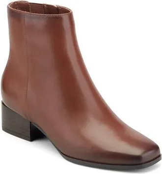 Easy Spirit Sidney Leather Bootie in Brown at Nordstrom, Size 6.5