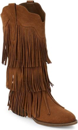 Matisse Footwear Saloon Fringe Boot in Saddle at Nordstrom, Size 11