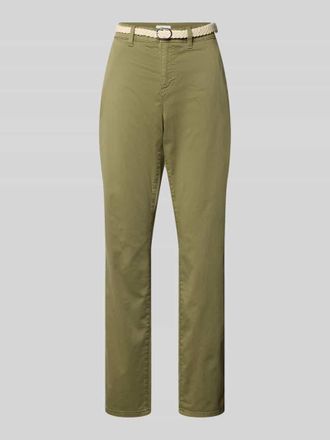 s.Oliver Red Label Regular Fit Chino aus Baumwoll-Mix in Khaki, Gr&ouml;&szlig;e 36