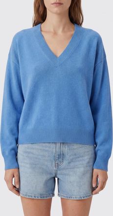 Anine Bing Maglia in puro cashmere con scollo a V e vestibilit&agrave; relaxed